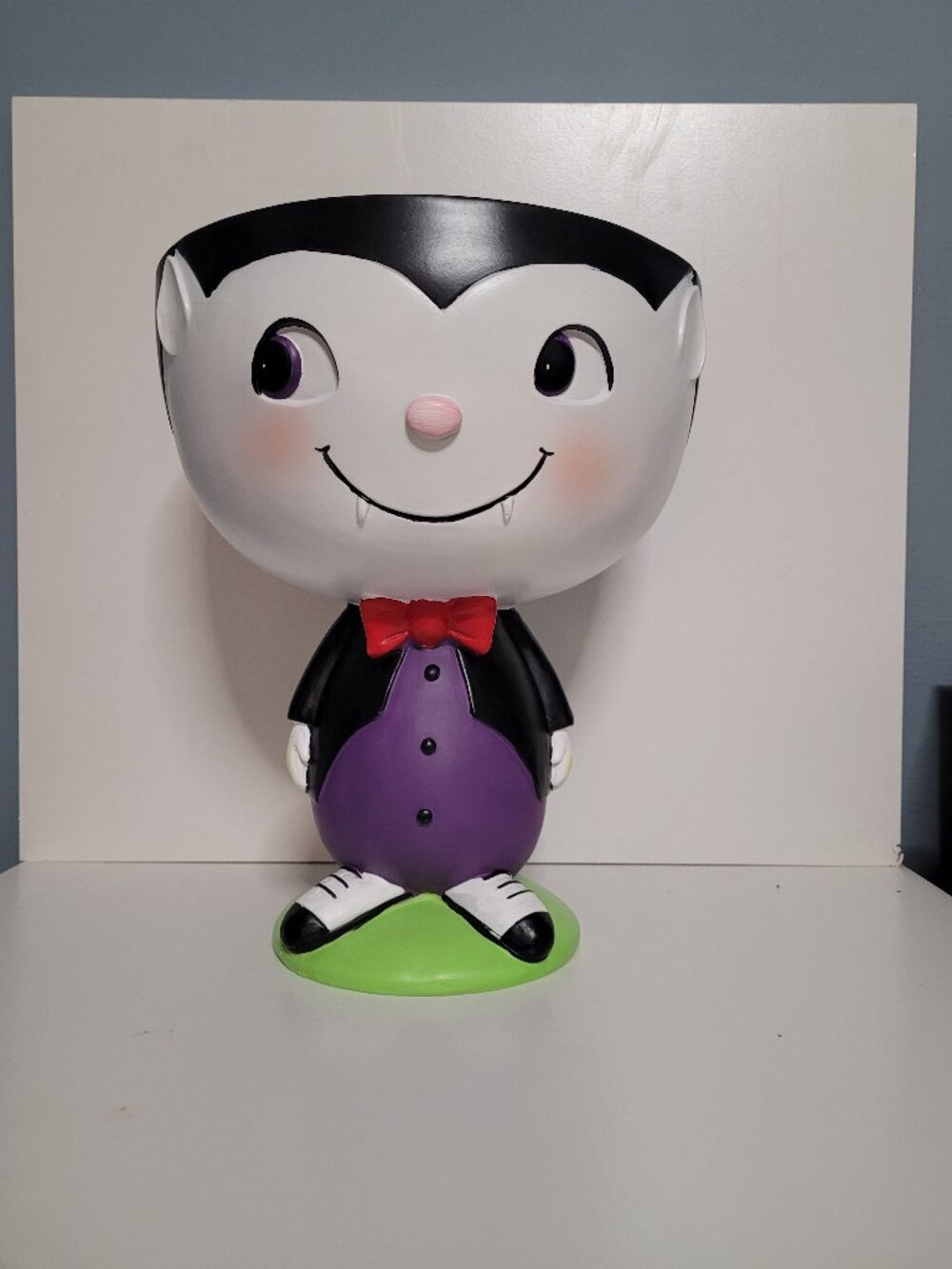 Toil & Trouble 13" Vampire Candy Dish Halloween Ceramic Candy Bowl NIB NEW